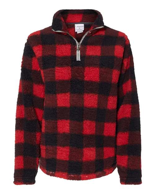 Buffalo plaid deals half zip